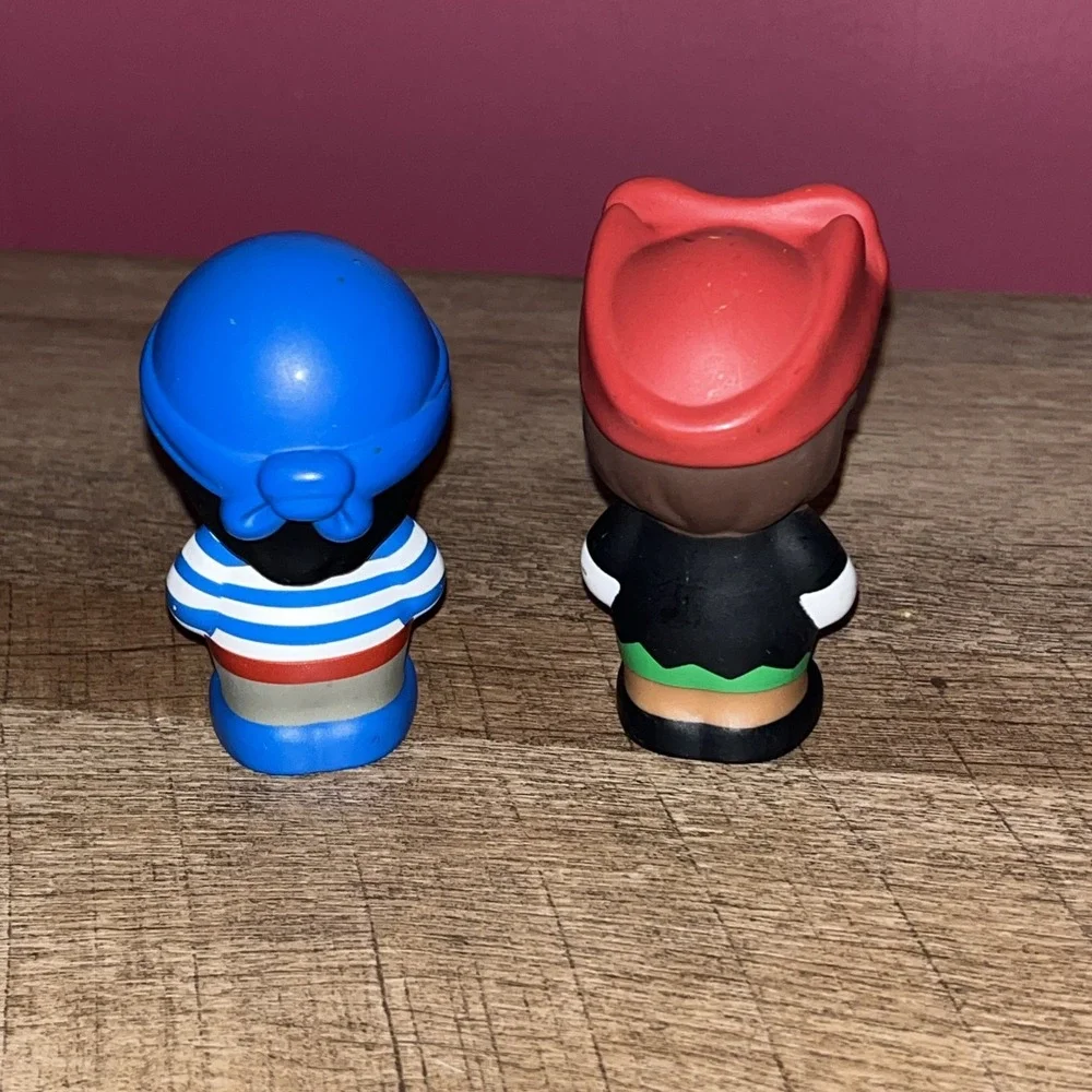 Lot of 2 Water Table Pirate Boy Toy‎ Figures Replacement Vinyl Figure 3